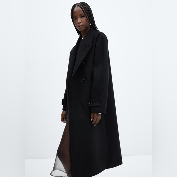 MANGO Oversized Wool Coat/ Size S - Picture 5 of 10